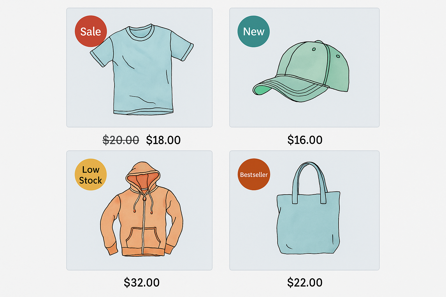 product badge examples for ecommerce