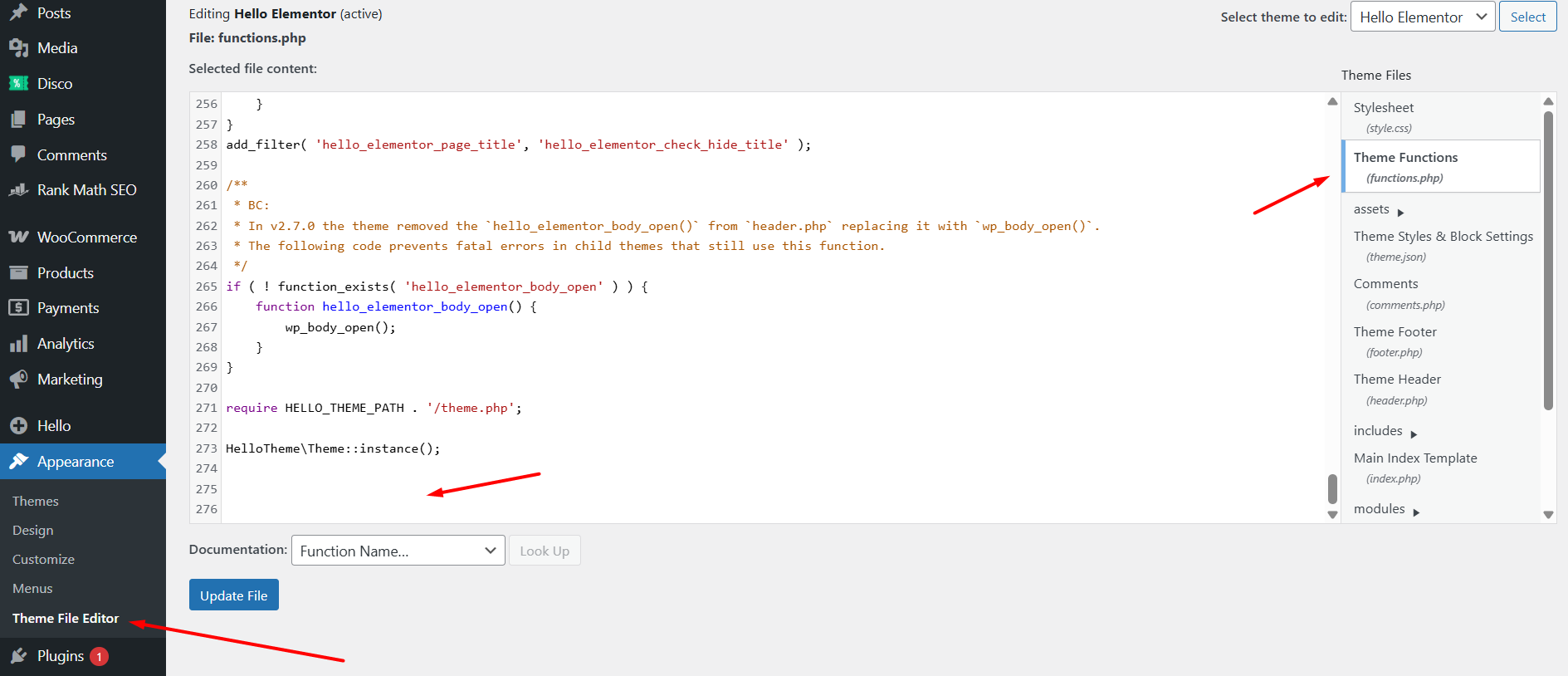 custom code
