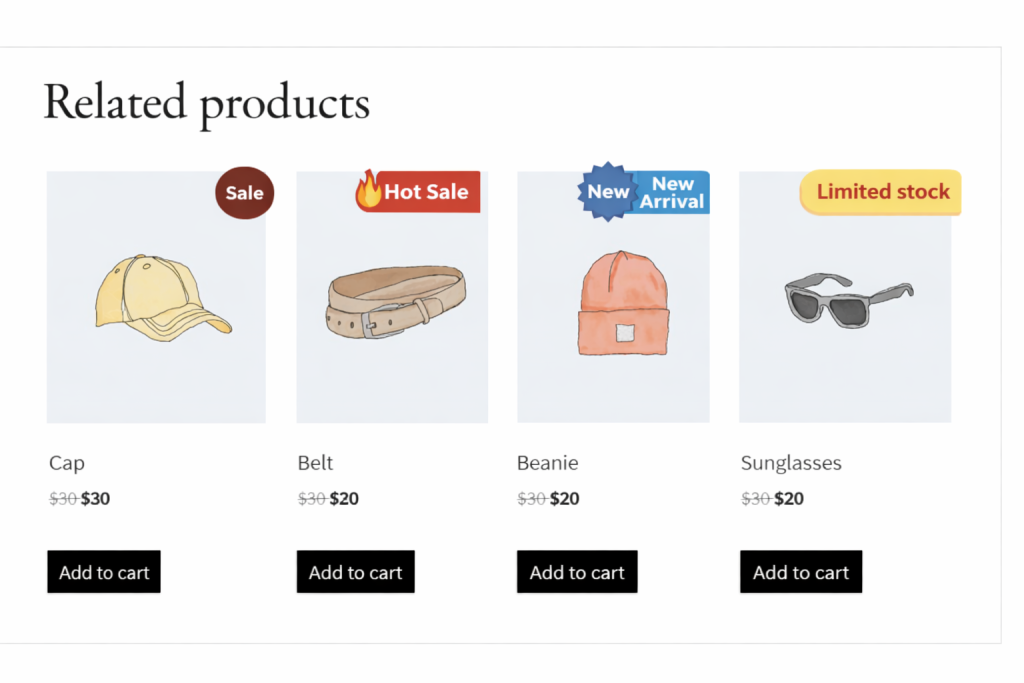 product demo with the reflaction of using product badges