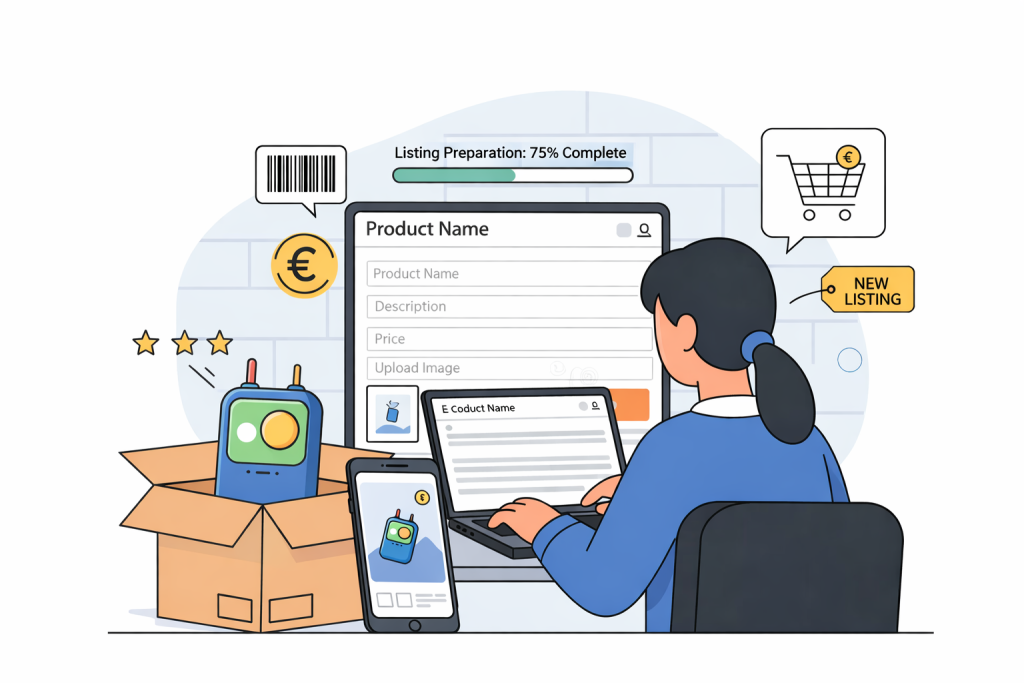 Online Product Listing with Visual Hierarchy