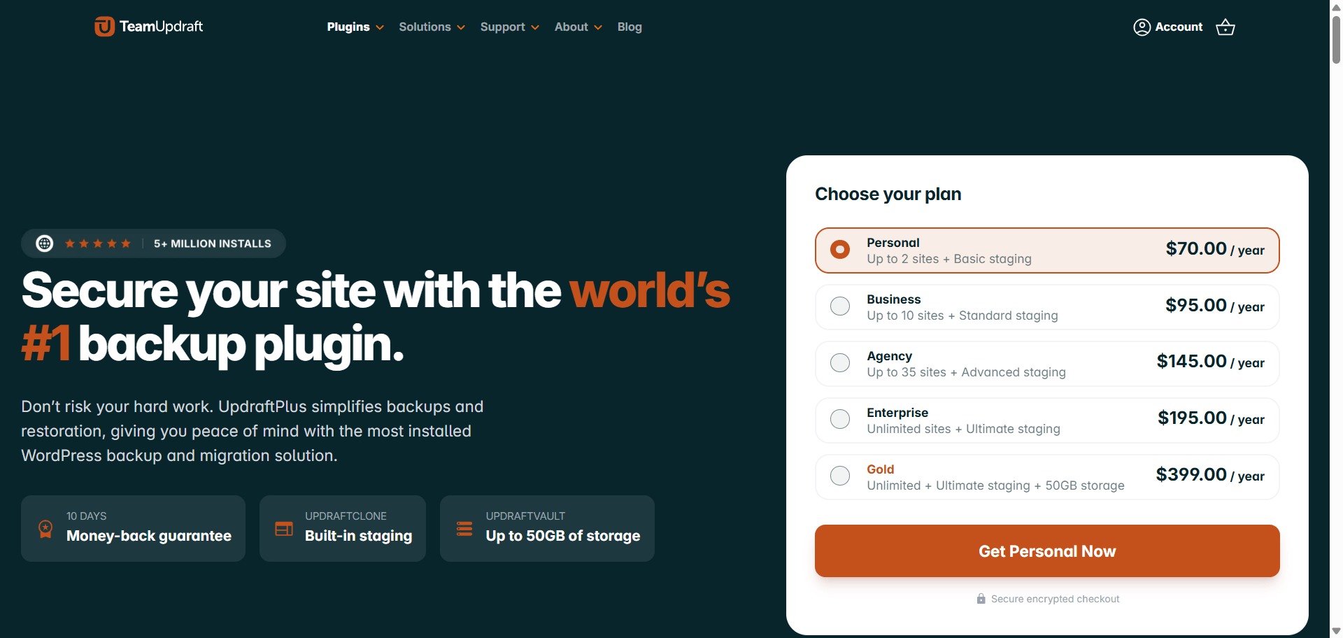 UpdraftPlus: best backup plugin for WooCommerce