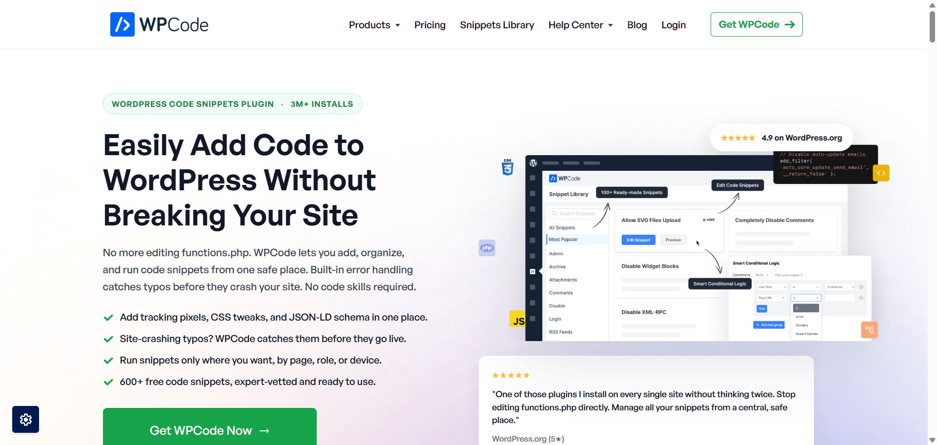 WPCode: best code snippets plugin for WooCommerce