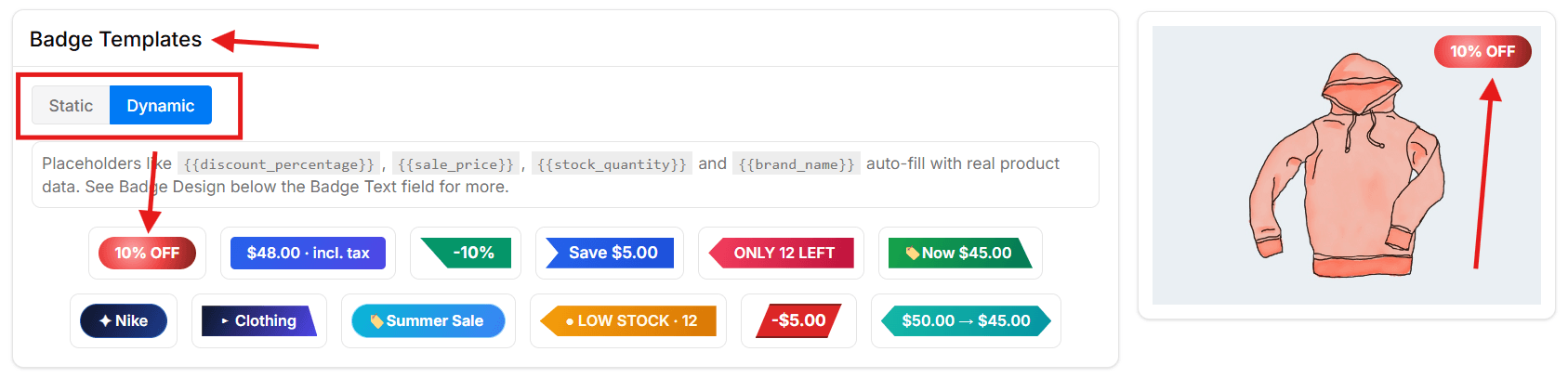 Method 2 Step 4.3 Add dynamic badge text
