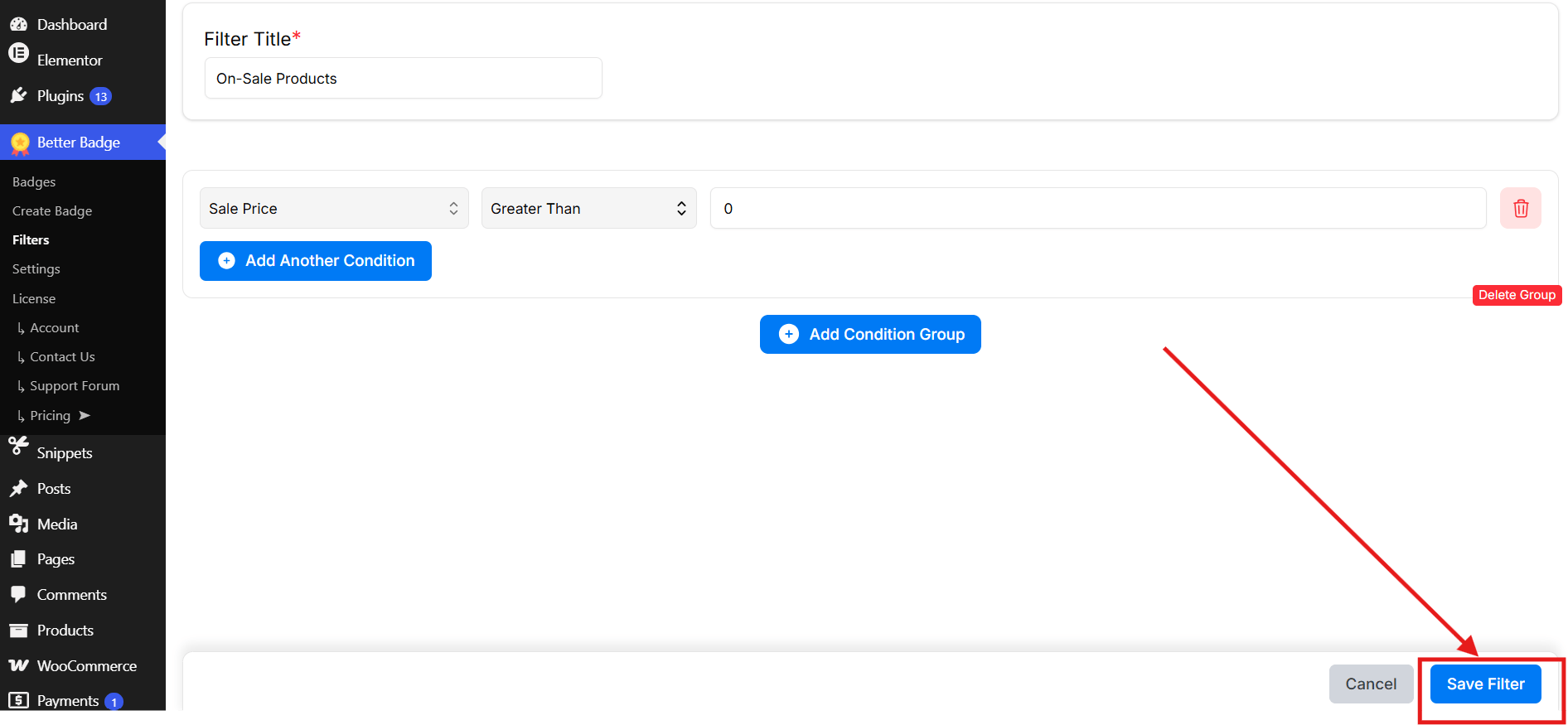 Method 2 Step 5.6 Set the display rule